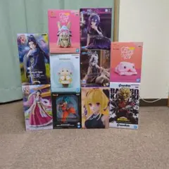 アニメキャラクター フィギュアセット 10体 + ケース