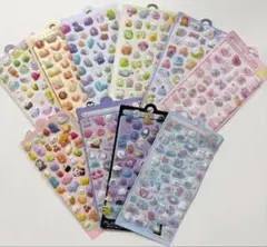 10枚セットシール ぷくぷく　3D 立体シール　まとめ売り