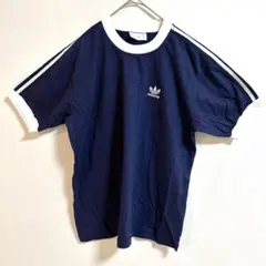 adidas アディダスオリジナルス 半袖Tシャツ ロゴ　3ライン リンガーのサムネイル