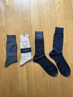 バーバリー　メンズビジネスソックス　4足セット