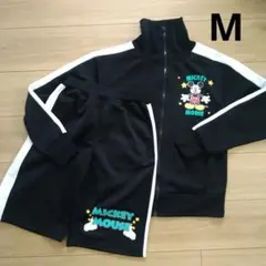 Disneyミッキーマウス　ジャージ上下セットアップ　М　白ライン