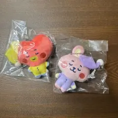 BT21 Fuwa Fuwa Mascot☆3 TATA, V, COOKY