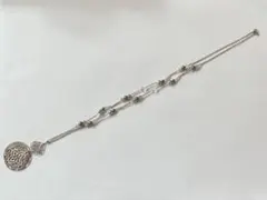 Clio blue silver925 パール　ロングネックレス