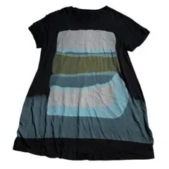 t.b マツオ　センソユニコ　プリント　Tシャツ チュニック　水彩　柄のサムネイル