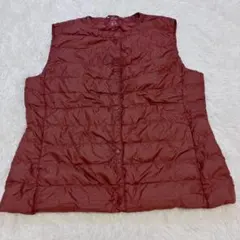 【未使用級✨】UNIQLO ウルトラライトダウン ベスト キルティング ボルドー