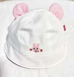 【新品未使用】Hot Biscuits ウサギ耳 ベビー帽子 SS