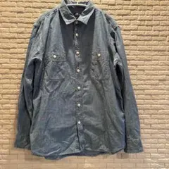 UNIQLO ユニクロ　シャンブレーシャツ　L