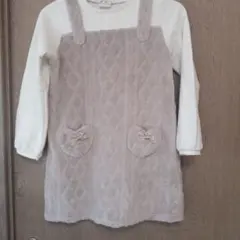 中古品✨️美品C'est grand 薄紫 ワンピース 140