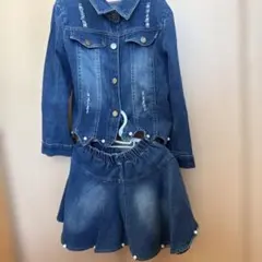 デニムジャケット＆スカートセット