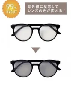 スリコ　ボストンプラ調光サングラス