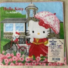 ハローキティ　神戸限定キティタオルハンカチ　異人館キティ　ご当地キティ