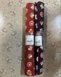 【まとめ売り】※バラ売り可⭕️ 花柄プリント生地 赤と黒