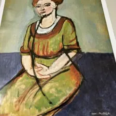 山下 清【ラ・ムスメ(娘)ーゴッホによる】、希少画集画、状態良好 山下清 「 ラ・ムスメ （ 娘 ） ゴッホによる 」 読売新聞 額絵 1-2