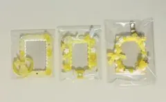 冬*様 ◉ イエロー 黄色 ホイップ デコ トレカ 硬質 ケース 作家さん ◉