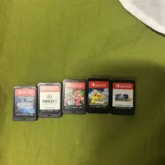 Switch ソフト 5本セット ポケモン スプラトゥーン FIFA ポッ拳