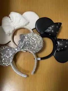 ミニーマウス　カチューシャ 3点セット