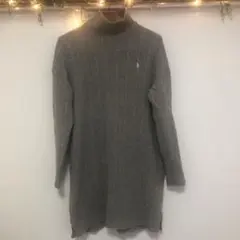 Ralph Lauren グレー タートルネック セーター　ワンピース