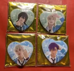 あんステ ハート缶バッジ 朔間零 羽風薫 大神晃牙 乙狩アドニス