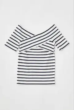 MOUSSY クロスオフショルダートップス