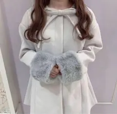 evelyn 2023 コート アイスグレイ エブリン evelyn 2023 ビジューコート Mサイズ アイスグレー