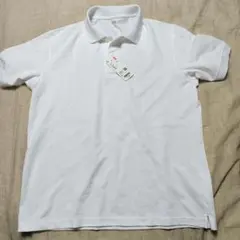 タグ付き未使用 ユニクロ ドライカノコポロシャツ ホワイトL