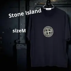 Stone Island ロゴプリントTシャツ M 黒 美品のサムネイル