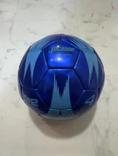 LEZAX/レザックス サッカーボール 合成皮革 4号球 (ブルー)