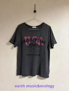 earth music&ecology ロゴTシャツ グレーのサムネイル