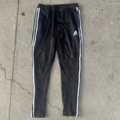 ダ*ン様 18AW adidas ブラック ジョガーパンツ サイドストライプ