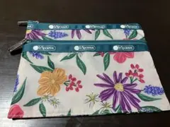 【新品未使用】レスポートサック　レスポ　フラットポーチ　花柄