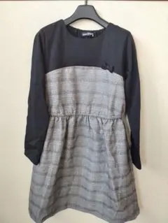 値下【新品未使用】べべ長袖ワンピース130