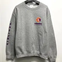 HAWAIIAN AIRLINES ハワイアン航空 スウェット 裏起毛 グレー