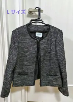 SHOO-LA-RUE ノーカラーツイードジャケット