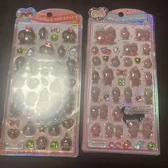 モンチッチ　ノーマル　オシャレ　うるちゅるポップシール　2種セット