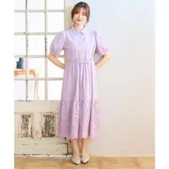 Feroux刺繍入りシャツ ワンピース