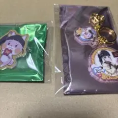 鬼滅の刃　バレンタイン　カナヲ　バッジ　チャーム　2点セット