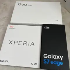 au 空箱　GALAXY Xperia Qua