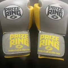 PRIZE RING ボクシンググローブ 14oz グレー イエローのサムネイル