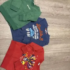 ミキハウス・ダブル.B トレーナー3点セット