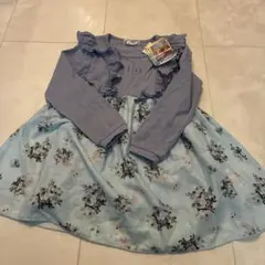 エルサフリル付き花柄ワンピース