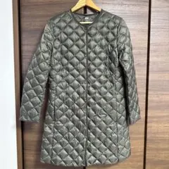 ユニクロ ウルトラライトダウン キルティングロング　カーキ　XL