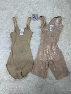 （255）レディースボディシェイパー2着セット　サイズS ランジェリー　色移り