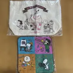 ミニトートバック、タオルハンカチ　スヌーピー
