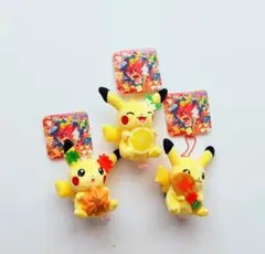 【新品タグ付き】ポケモンセンターヒロシマ　ピカチュウ3種 ぬいぐるみ