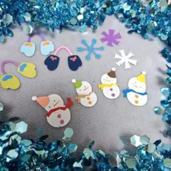 冬（クリスマス）☆クラフトパンチ☆アルバム デコレーション 素材