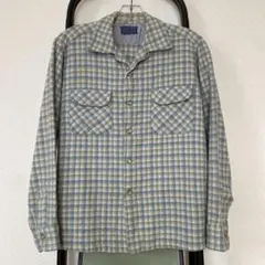 50s Pendleton ペンドルトン オンブレチェック ボードシャツ ウール