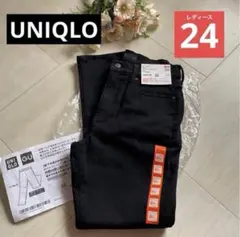 2024年ブラック24 /ヒートテックウルトラストレッチスリムストレートジーンズ