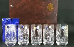 ボヘミアクリスタル　グラスｘ5客