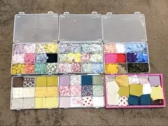 はぎれ　まとめ売り　花柄　チェック