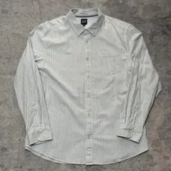 GAP ストライプ オックスフォードシャツ 長袖シャツ XL